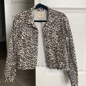 Altar’d State cropped leopard print jacket